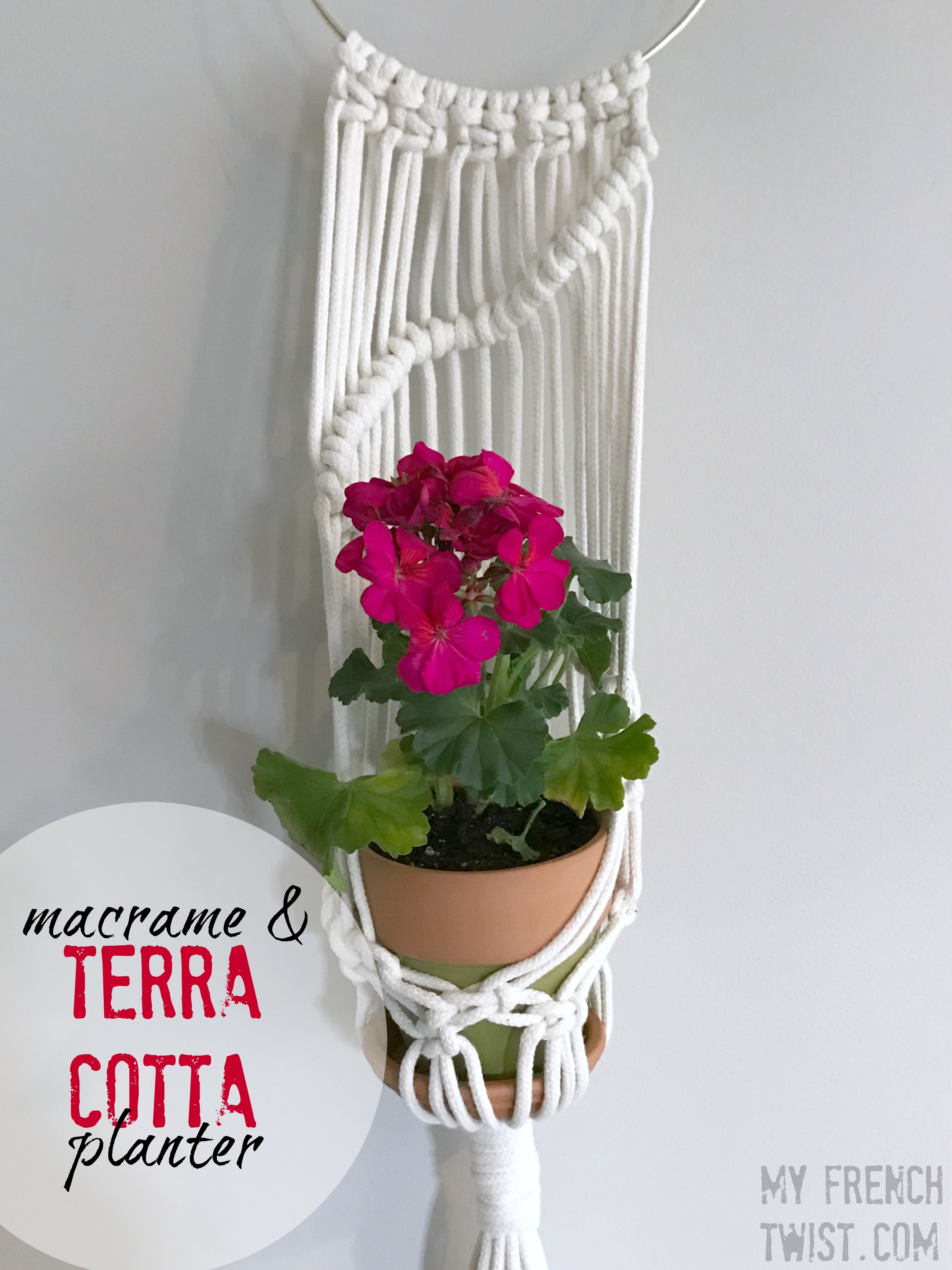 Macrame Flower Pots - Swedish Cloth, Sponge, Eco-friendly