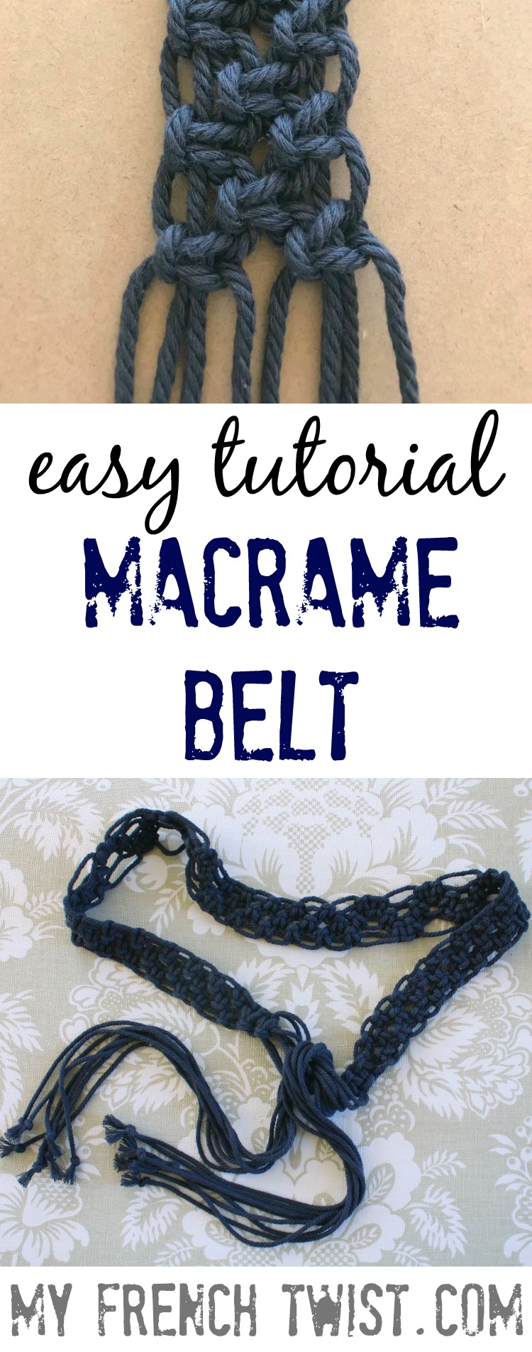 13 Easy Macrame Belt Patterns & Tutorials, Macramé Belt