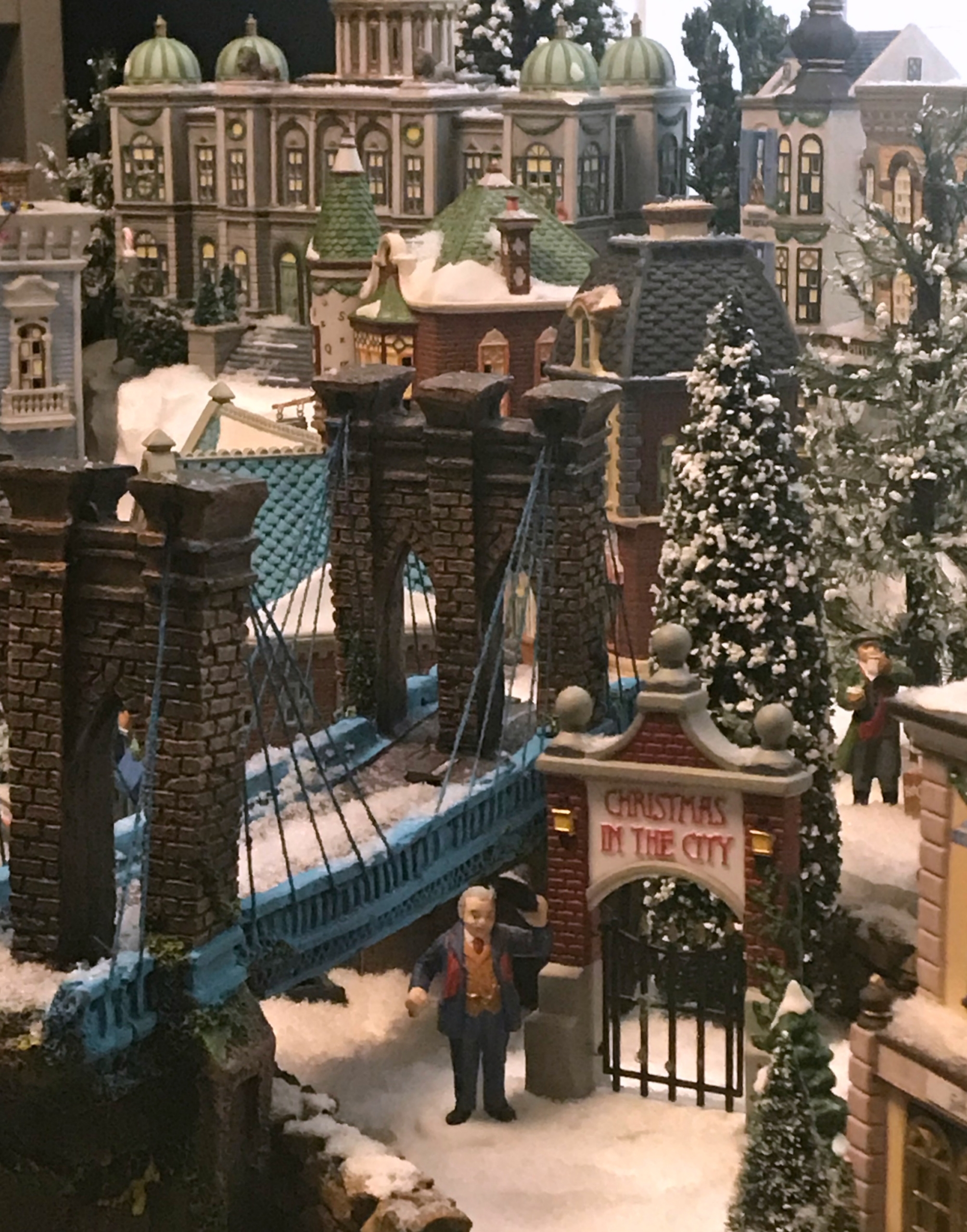 building a christmas village display - My French Twist