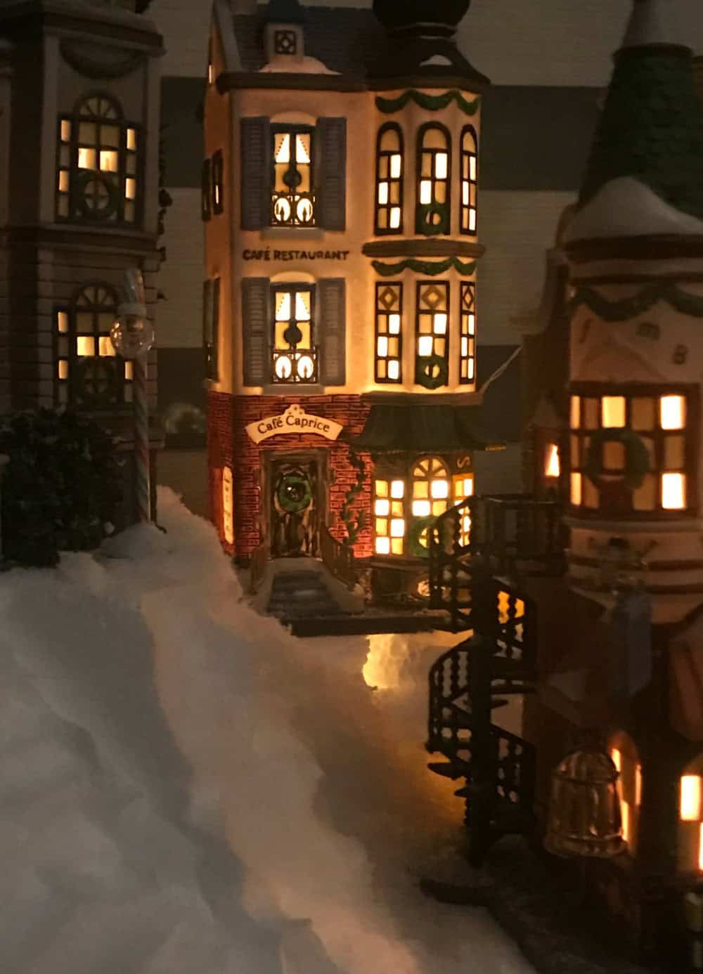 building a christmas village display - My French Twist