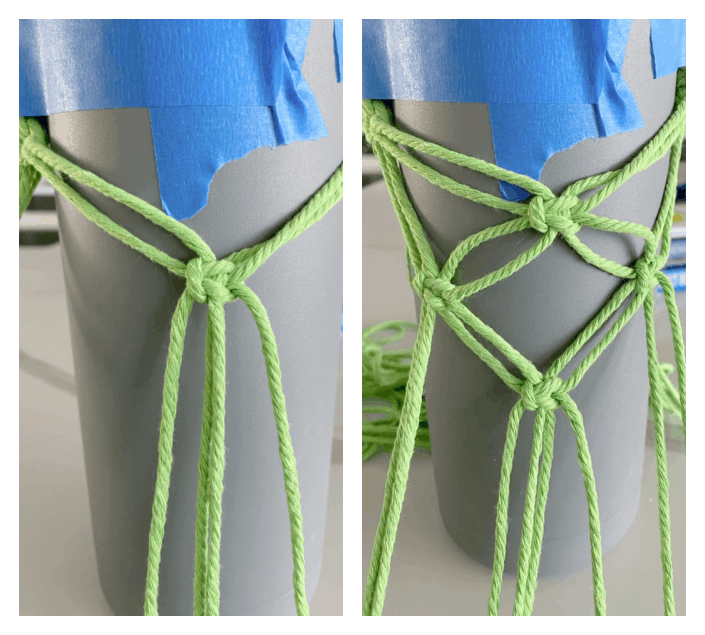 macramé hanging produce bag - My French Twist