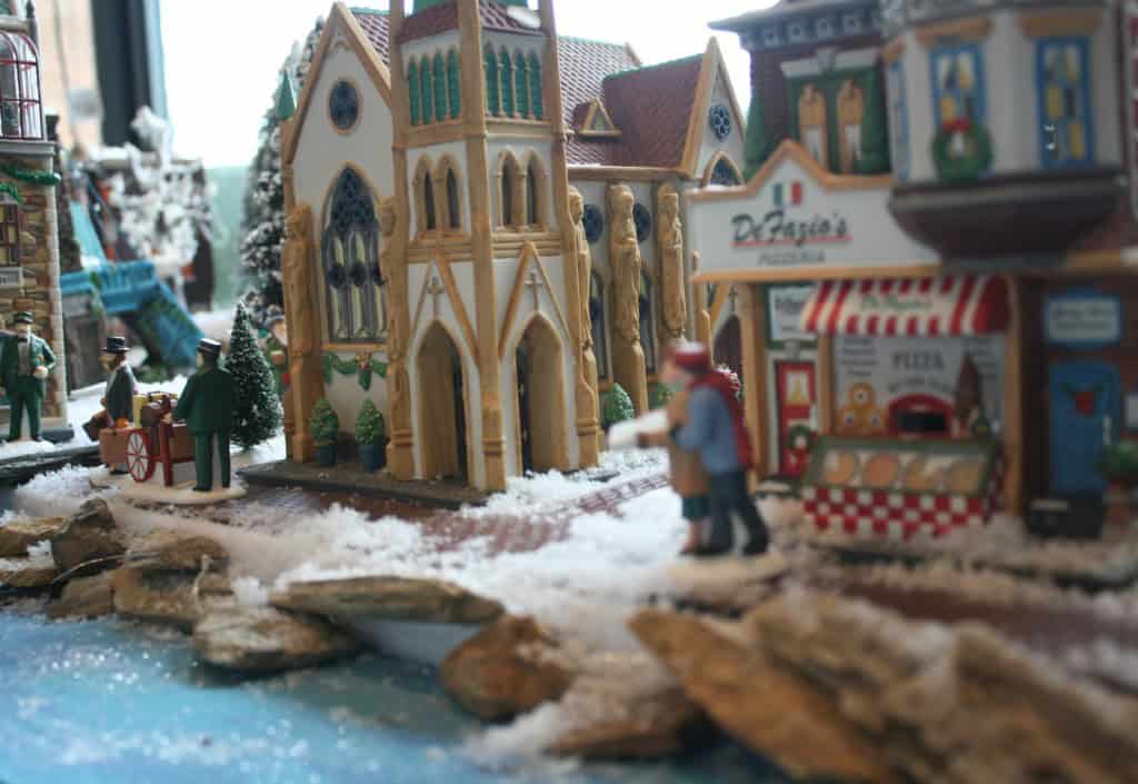 setting up a realistic christmas village - My French Twist