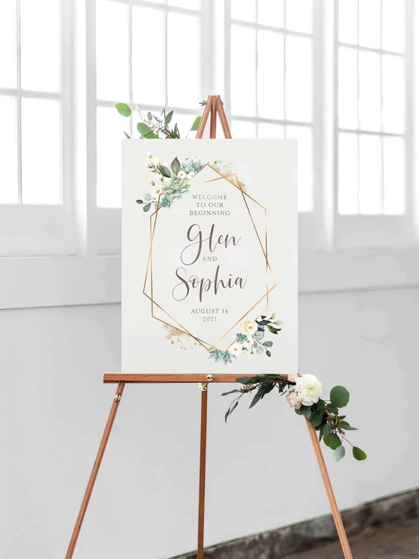 diy wedding sign - My French Twist