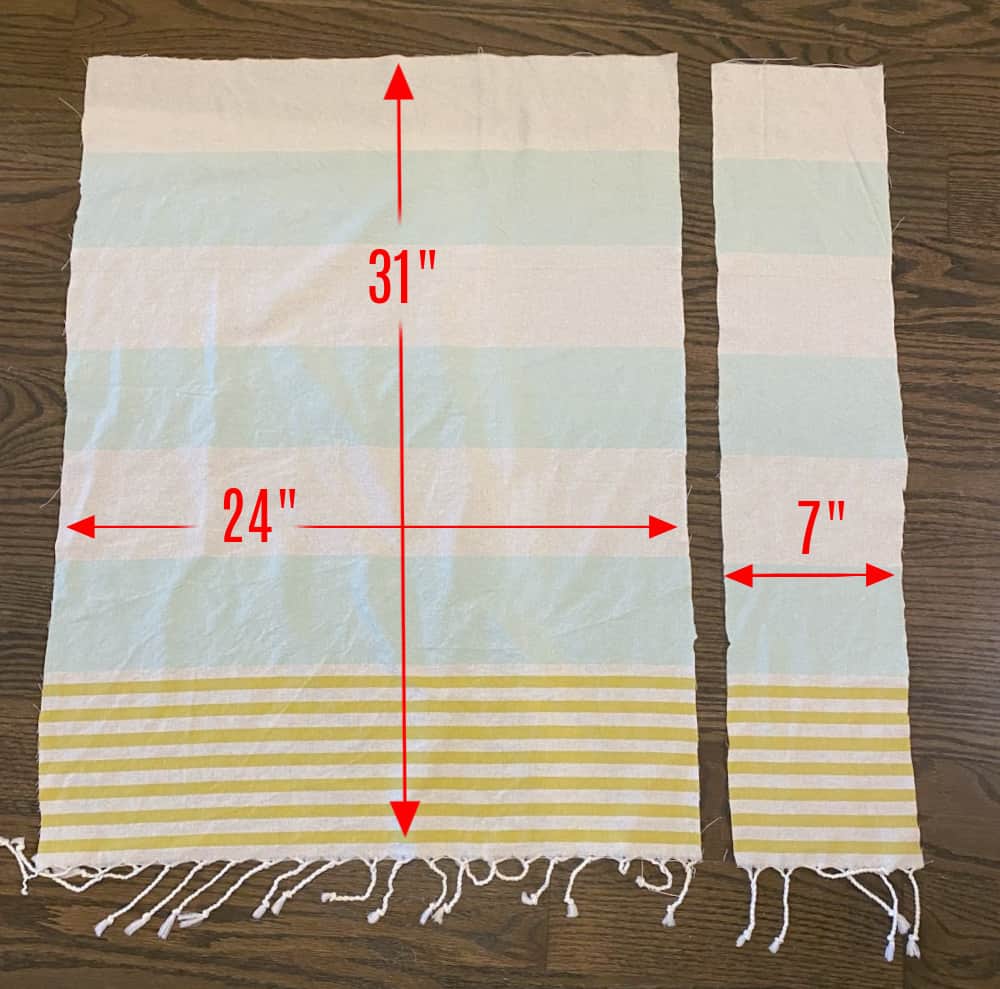 three easy aprons from one turkish towel - My French Twist