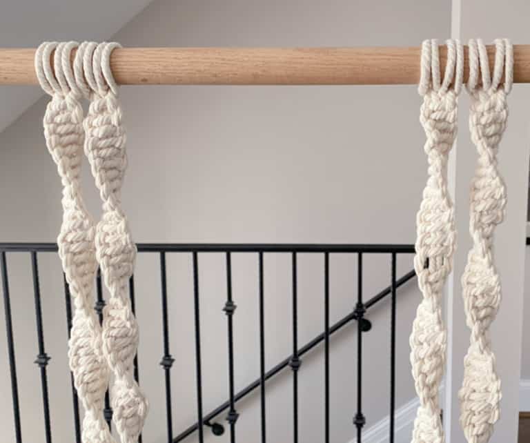 macramé hanging shelf My French Twist