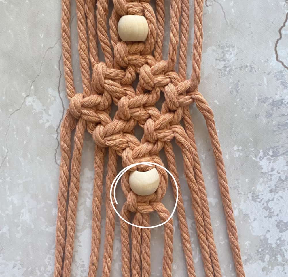 apricot macramé planter - My French Twist