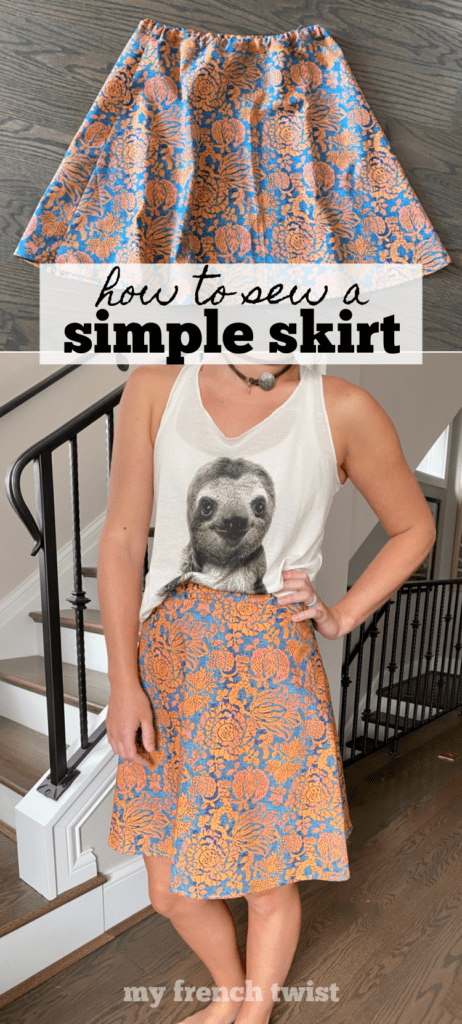 how to sew a simple flirty skirt - My French Twist