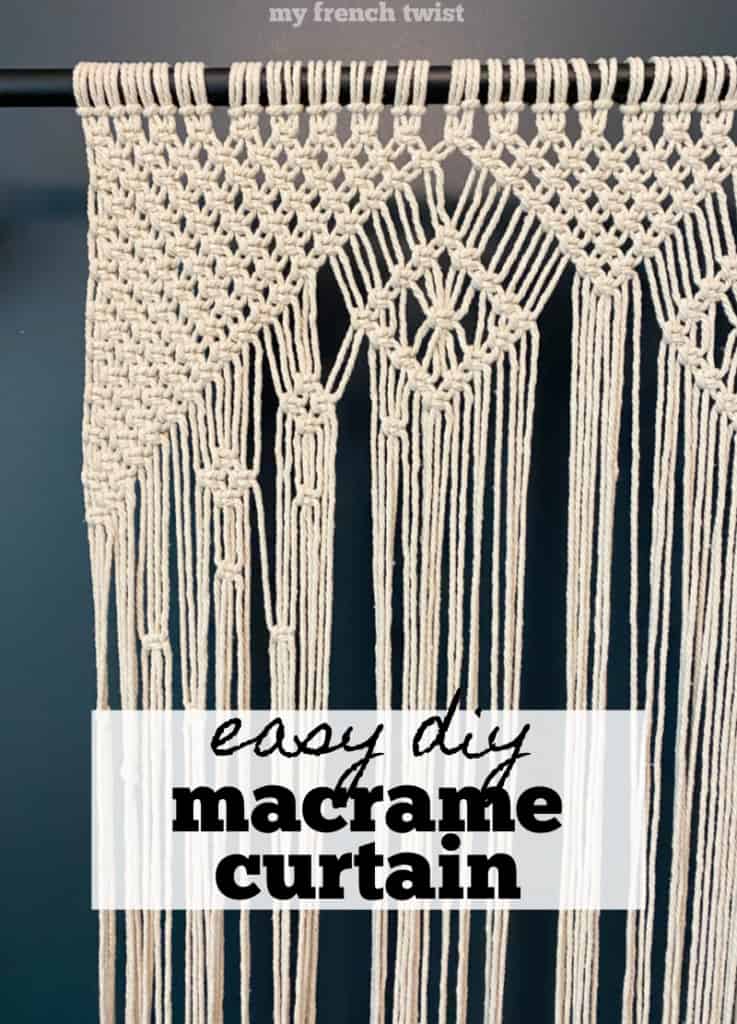 easy macrame curtain - My French Twist