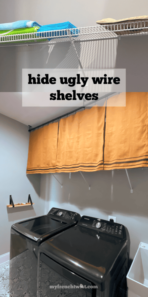 How to Hide Wire Shelving